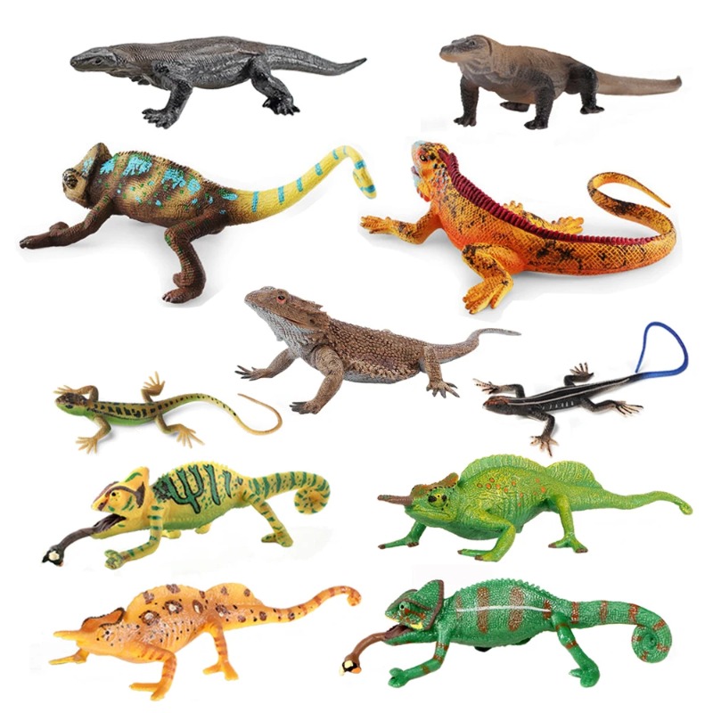 مجسمات حيوانات الزواحف: إغوانا - مراجعة Kids Toys Reviews وسعره